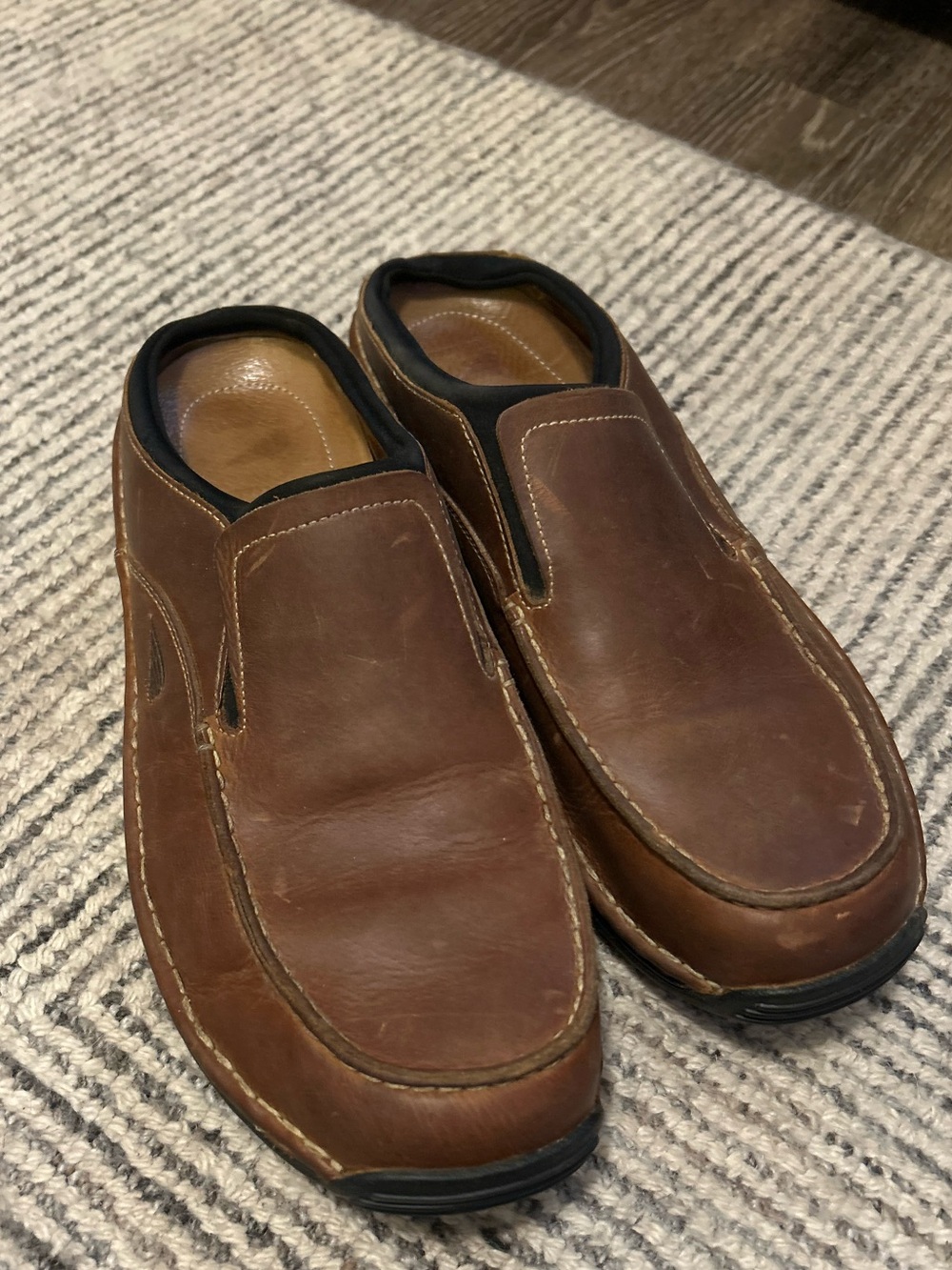 Red Wing Men's Brown Leather Slip-On Size 12 D Shoes Style 4787